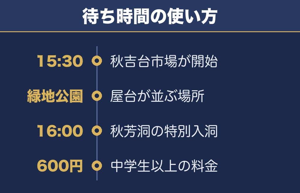秋吉台観光まつり花火大会2026の屋台「秋吉台市場」と秋芳洞の特別入洞