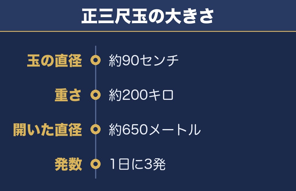 蒲郡花火大会の見どころは正三尺玉3発です