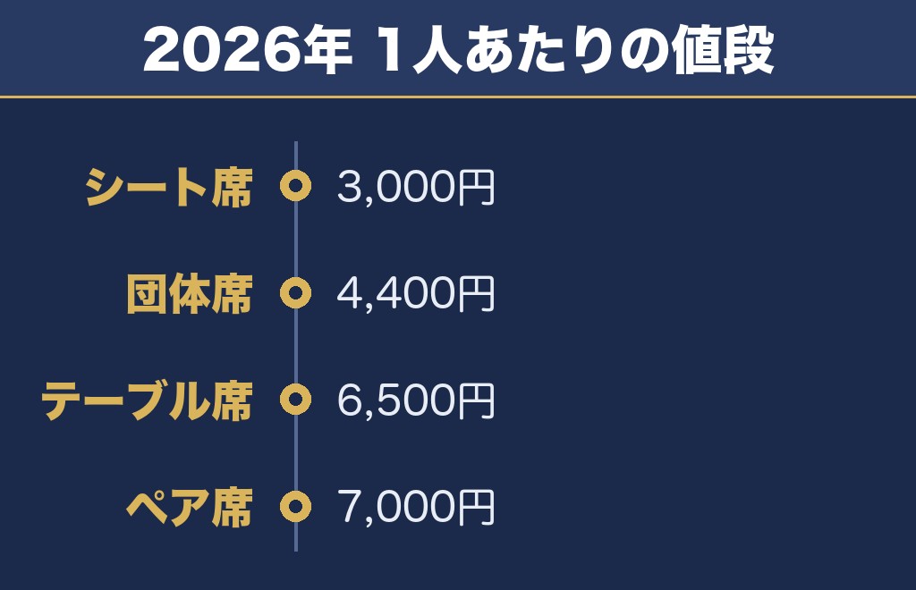 宇都宮花火大会2027のチケットは2026年に8通り